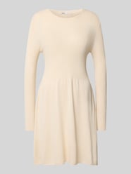 Licht uitlopende gebreide jurk van viscosemix, model 'ALMA' van Only - 43