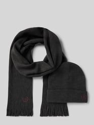 Set van sjaal en muts met labelstitchings van bugatti - 19