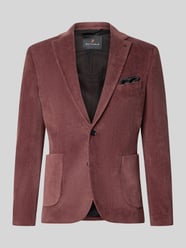 marynarka o kroju slim fit z mieszanka bawełny w imitacja sztruksu model 'Nick' od Zuitable - 4