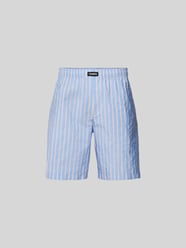 Shorts mit Streifenmuster von VETEMENTS Blau - 17