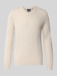 Strickpullover aus Woll-Mix mit V-Ausschnitt von Christian Berg Men - 21