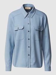 Overhemdblouse met klepzakken van MOS MOSH Blauw - 36