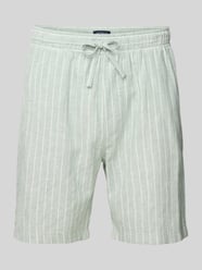 Shorts aus Leinen-Baumwoll-Mix mit elastischem Bund von MCNEAL - 34