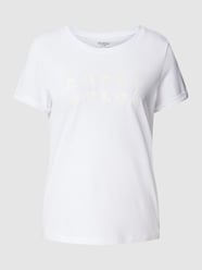 T-Shirt mit Label-Print von Guess Weiß - 35