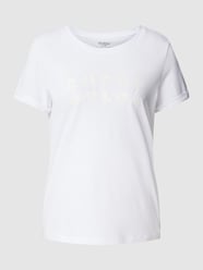 T-Shirt mit Label-Print von Guess Beige - 2