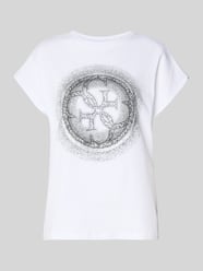T-Shirt mit Ziersteinbesatz und Rundhalsausschnitt von Guess - 25
