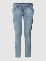 Jeans in destroyed-look, model 'MALIBU' van Buena Vista Blauw / turquoise - 39