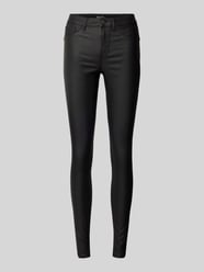 Beschichtete Skinny Jeans von Pieces Schwarz - 15