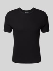 T-Shirt mit geripptem Rundhalsausschnitt von REVIEW - 7