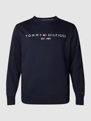 PLUS SIZE Sweatshirt mit Label-Stitching von Tommy Hilfiger Big & Tall Blau - 41