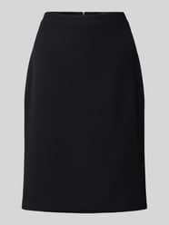 Spódnica o długości do kolan z zapięciem na guzik i zamek błyskawiczny od Marc Cain - 8