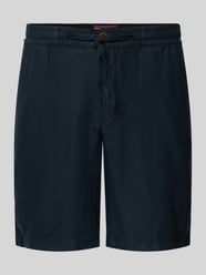 Regular fit korte linnen broek met tunnelkoord, model 'Merchant' van Superdry - 20