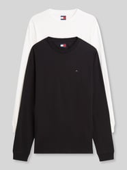 Bluzki z długim rękawem o kroju regular fit z czystej bawełny w zestawie 2 szt. od Tommy Jeans - 42