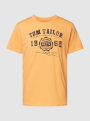 T-Shirt mit Label-Print von Tom Tailor Orange - 7