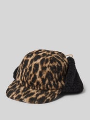 Fitted pet van wolmix met logostitching, model 'Sunnaha' van Barts - 38