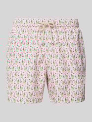 Badehose mit elastischem Bund Modell 'LIGHTING MICRO FANTASY' von MC2 Saint Barth Pink - 8