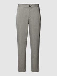 Slim Tapered Fit Stoffhose mit elastischem Bund Modell 'DANN' von Selected Homme Grau - 29