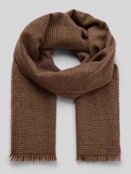 Sjaal van scheerwol met franjes van bugatti - 10