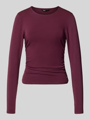 Regular Fit Langarmshirt aus Baumwoll-Mix Modell 'MIRA' von ONLY Bordeaux - 46