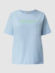 T-shirt z bawełny bio  od Essentiel Niebieski - 8