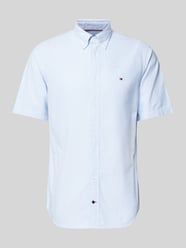 Regular Fit Business-Hemd mit Streifenmuster von Tommy Hilfiger Blau - 39