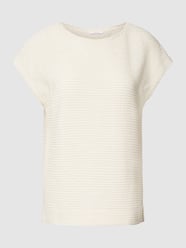 T-Shirt in Strukturmuster Modell 'Sabila' von OPUS Beige - 25