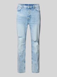 Jeansy o kroju tapered fit z mieszanki bawełny model 'BRODY' od HUGO Blue - 2