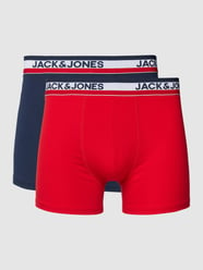 Trunks mit elastischem Logo-Bund im 2er-Pack Modell 'TAPE' von Jack & Jones Rot - 29