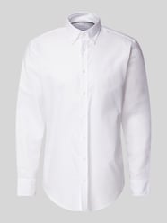 Regular Fit Business-Hemd mit Button-Down-Kragen von Christian Berg Men Weiß - 36