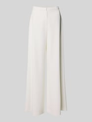 Wide fit stoffen broek met haakjessluiting en ritssluiting van SWING - 17