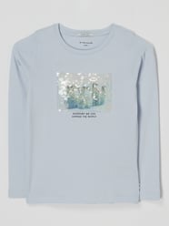 Longsleeve mit Pailletten  von Tom Tailor Blau / Türkis - 27
