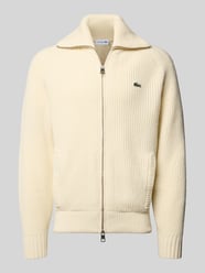 Regular fit gebreid jack van katoenmix van Lacoste - 31