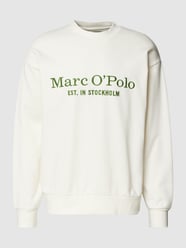 Sweatshirt mit Label-Stitching von Marc O'Polo Weiß - 9