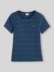 Slim Fit T-Shirt aus Baumwoll-Mix mit Logo-Stitching von Levi's® - 30