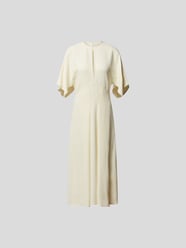 Midikleid mit Rundhalsausschnitt von Victoria Beckham Weiß - 20