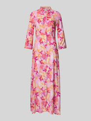 Hemdblusenkleid mit durchgehender Knopfleiste Modell 'SAVANNA' von YAS Pink - 38