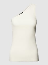 Tanktop met one shoulder-band, model 'Simone' van Soaked in Luxury Wit - 21