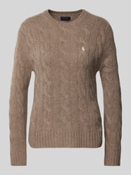 Strickpullover mit Zopfmuster von Polo Ralph Lauren Beige - 31