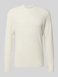 Sweter z dzianiny z prążkowanymi wykończeniami od MCNEAL - 5