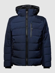 Steppjacke mit Label-Details von Tom Tailor Blau - 5