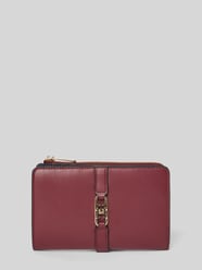 Portemonnaie mit Logo-Applikation von Tommy Hilfiger Bordeaux - 24