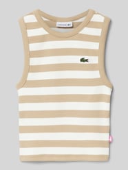 Tanktop mit Logo-Badge von Lacoste Beige - 21