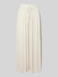 Wide Leg Stoffhose mit Plisseefalten von Marc Cain Beige - 21