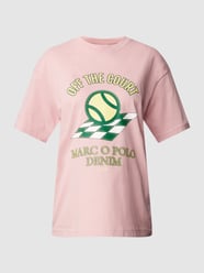 T-Shirt mit Motiv-Print von Marc O'Polo Denim Rosa - 30