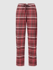 Pyjama-Hose mit Karomuster von Schiesser Braun - 46