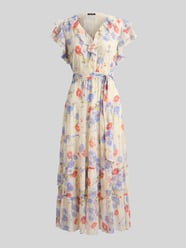Taliowana sukienka midi z falbanami od Lauren Ralph Lauren - 27