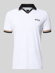 Koszulka polo o kroju slim fit z nadrukiem z logo model 'PL_TOC SERVE 2' od BOSS Green - 7