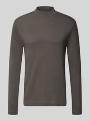 Longsleeve o kroju regular fit z czystej bawełny ze stójką od Christian Berg Men - 44