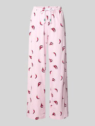 wide fit pyjamabroek van katoenmix van Mey Fuchsia - 17