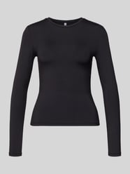 Slim Fit Langarmshirt mit Rundhalsausschnitt Modell 'LULA' von PIECES - 32
